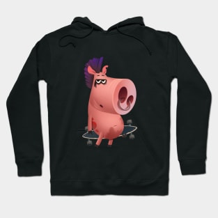 Punk pig Hoodie